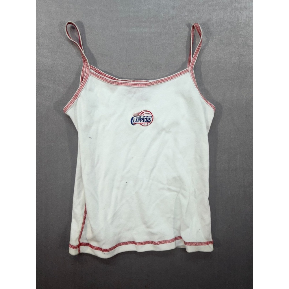 New Reebok NBA Los Angeles Clippers Women Spaghetti Strap Shirt White Size LG